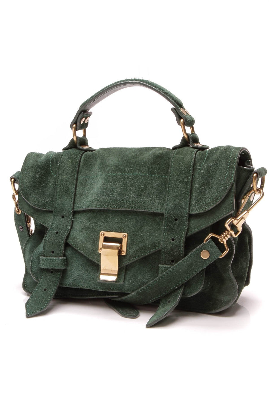 PS1 Tiny Bag - Green Suede