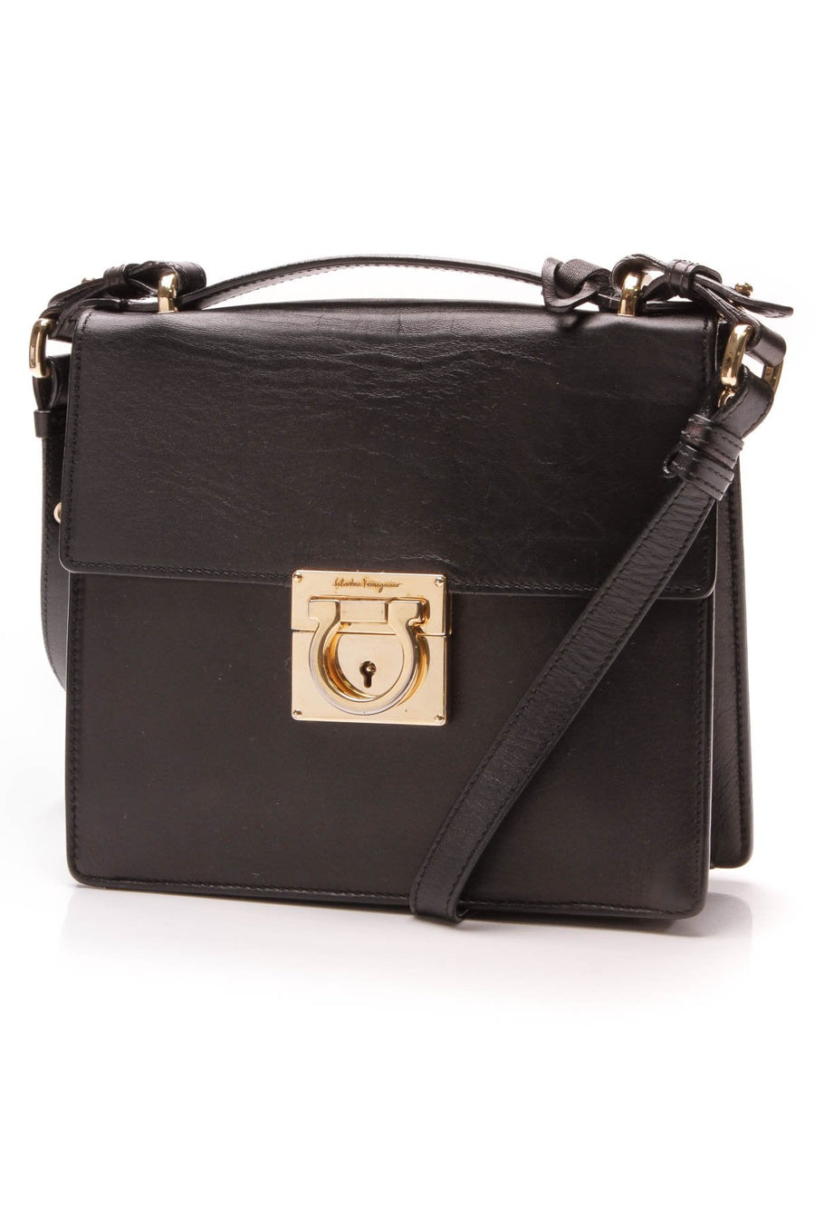 Top Handle Crossbody Bag - Black