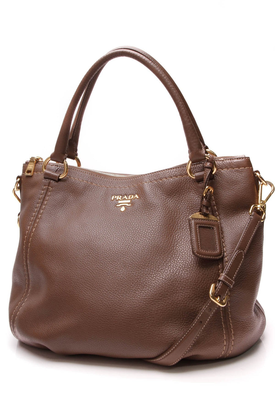 Vitello Daino Hobo Bag - Brown