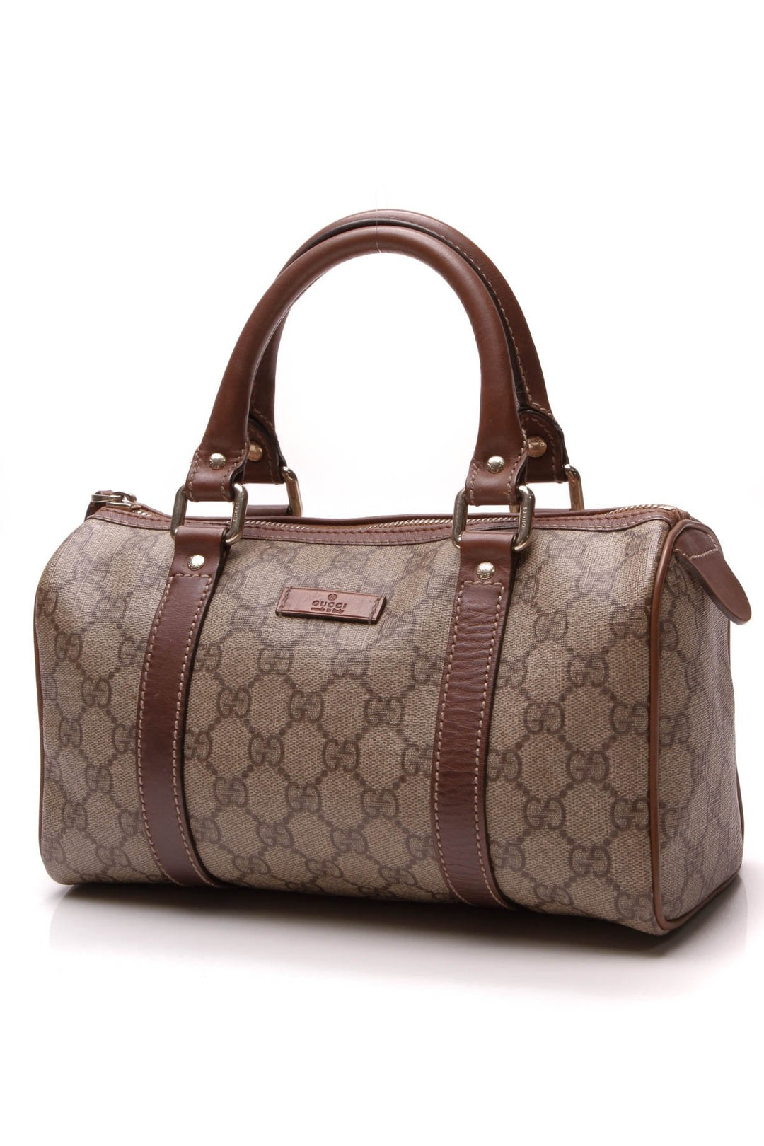 Joy Small Boston Bag - Brown Supreme Canvas