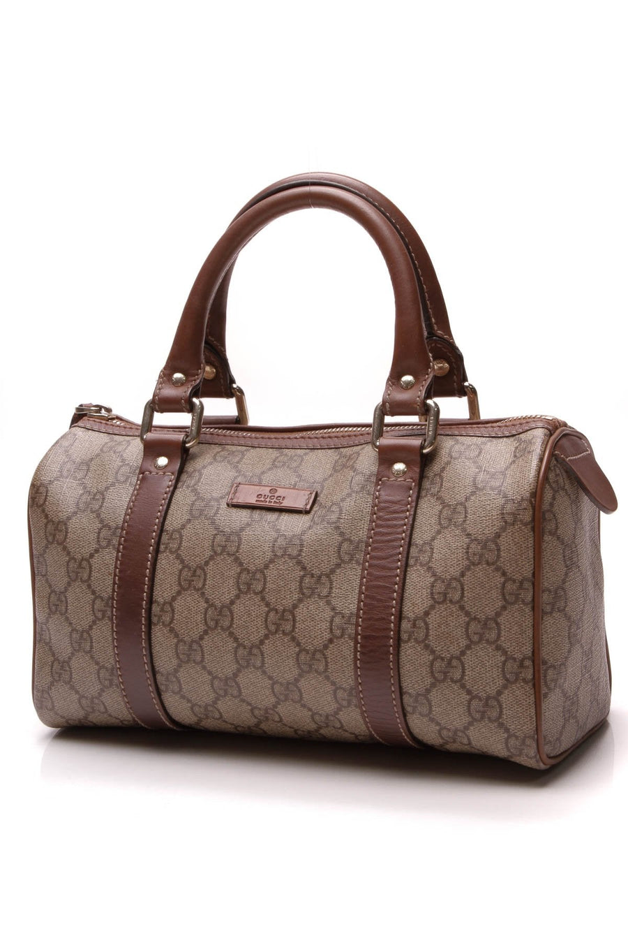 Joy Small Boston Bag - Brown Supreme Canvas