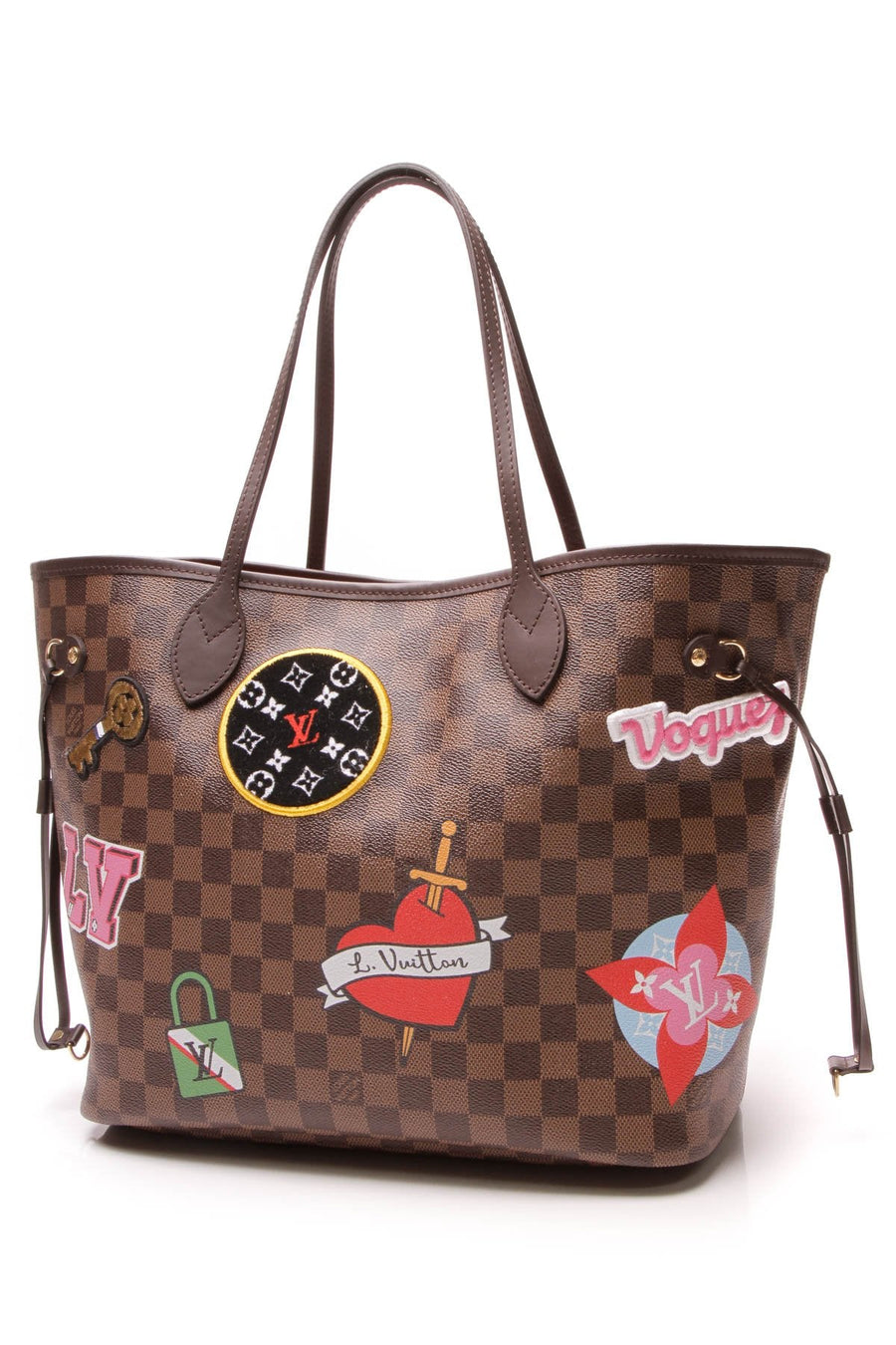 Patches Neverfull MM Tote Bag - Monogram
