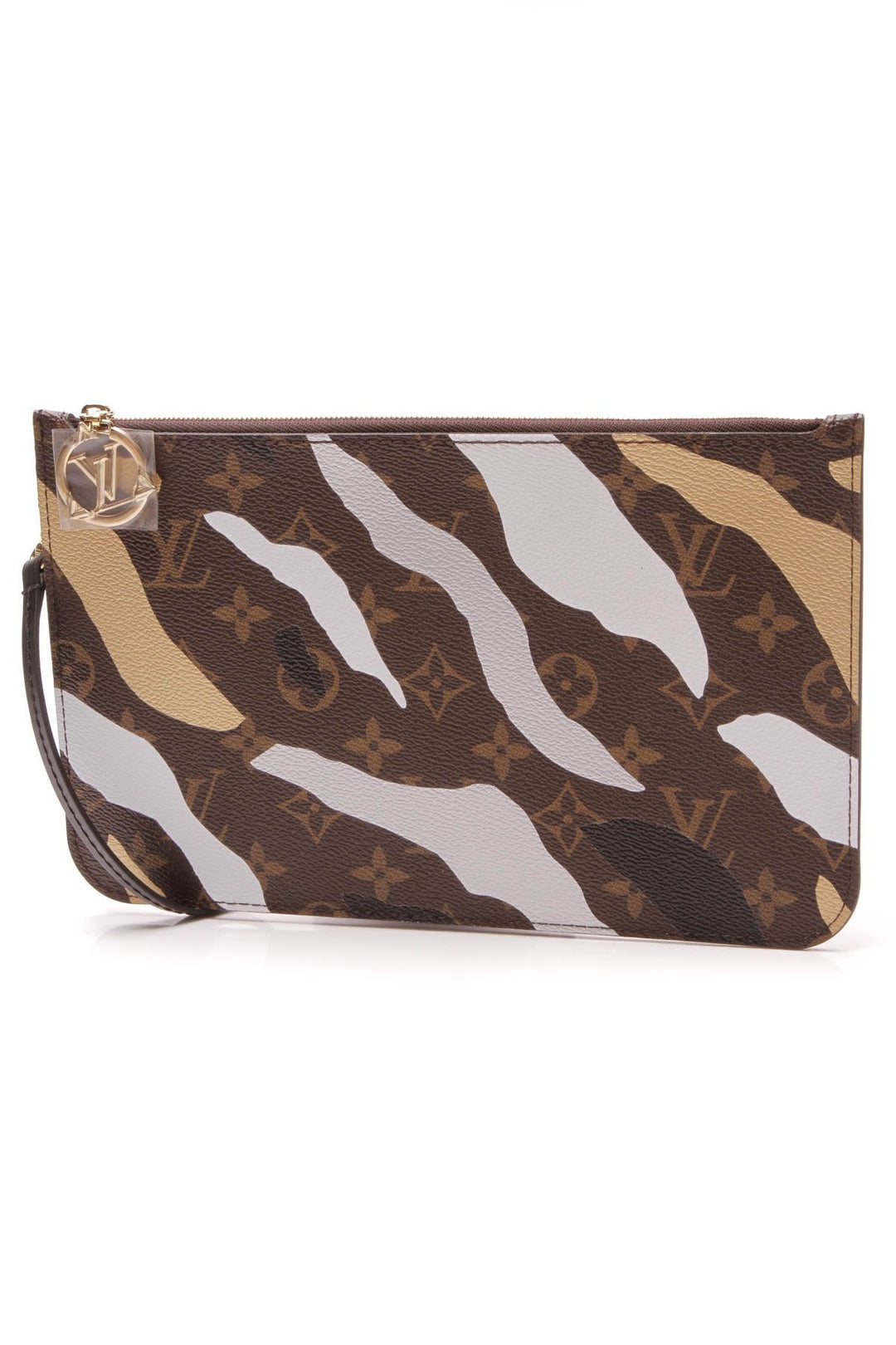 LV X LoL Neverfull Pouch Wristlet - Monogram