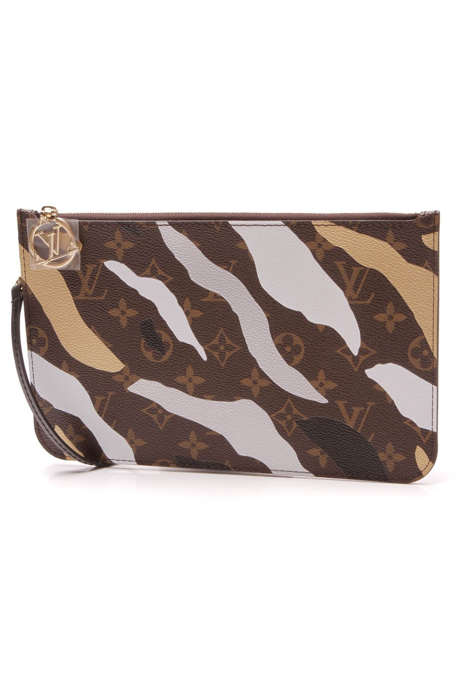 LV X LoL Neverfull Pouch Wristlet - Monogram