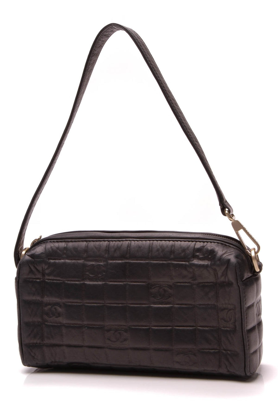 Chocolate Bar Pochette Bag - Black