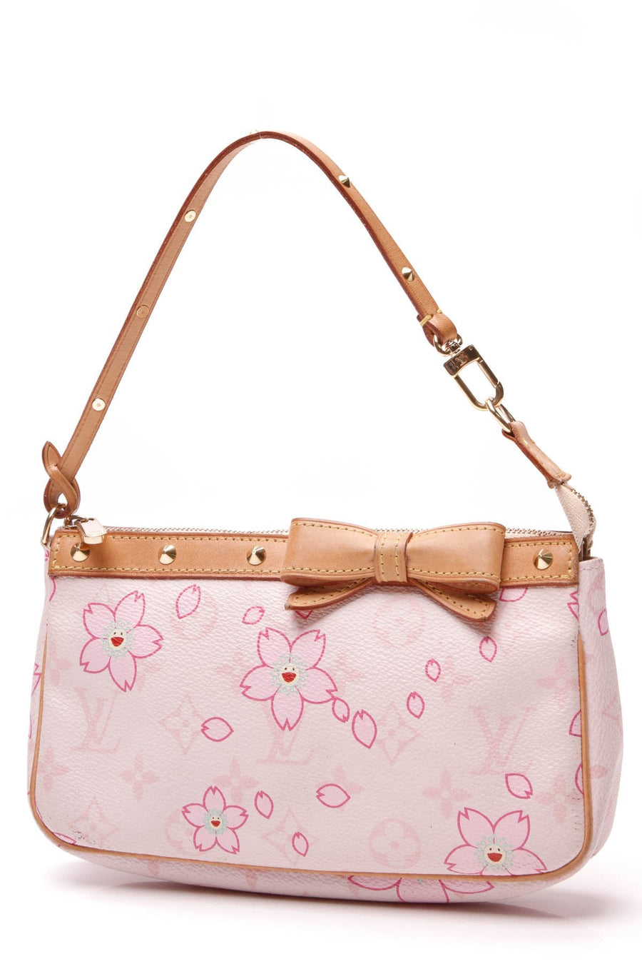 Cherry Blossom Pochette Bag - Pink Monogram