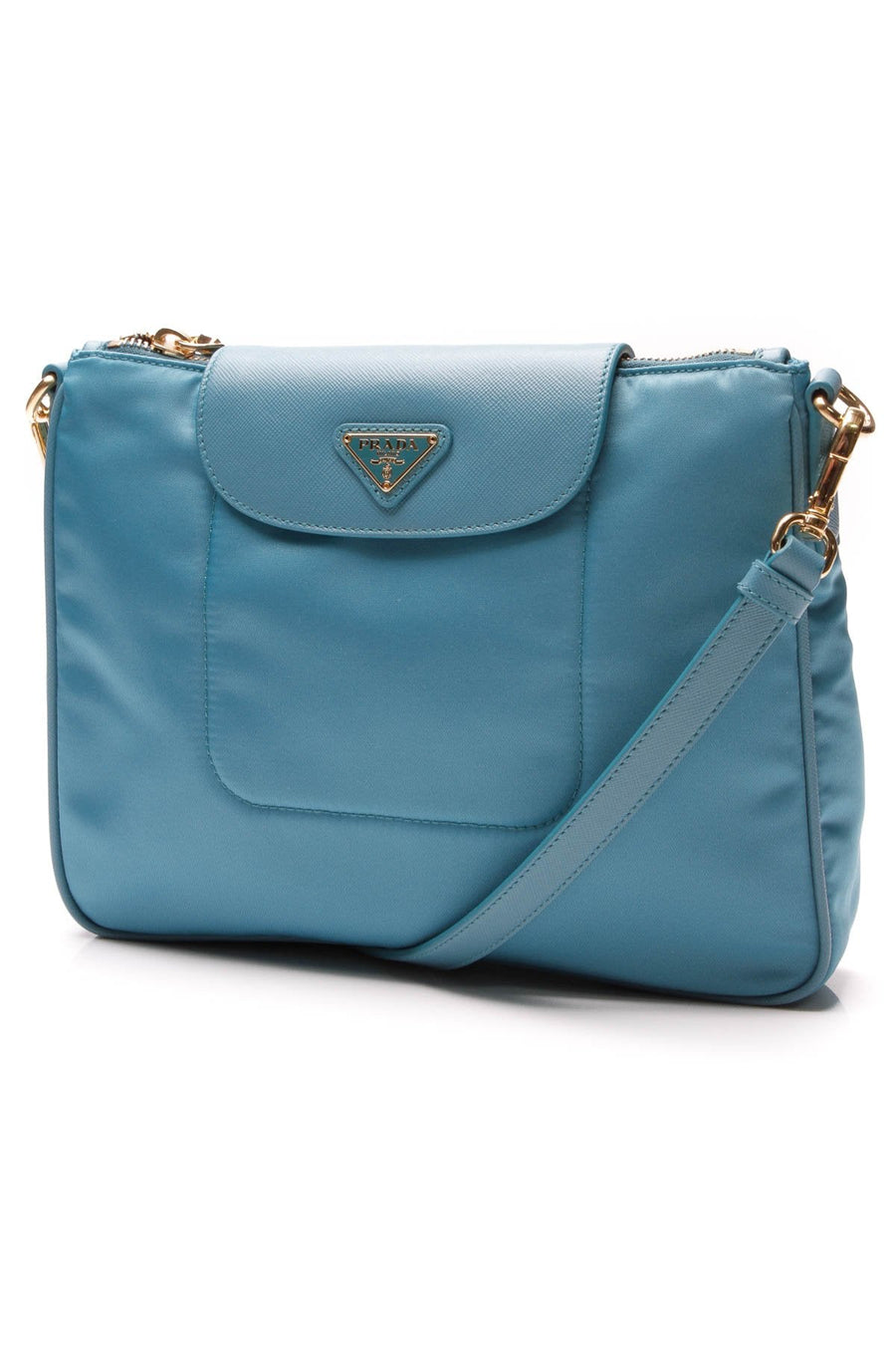 Tessuto Crossbody Bag - Turquoise