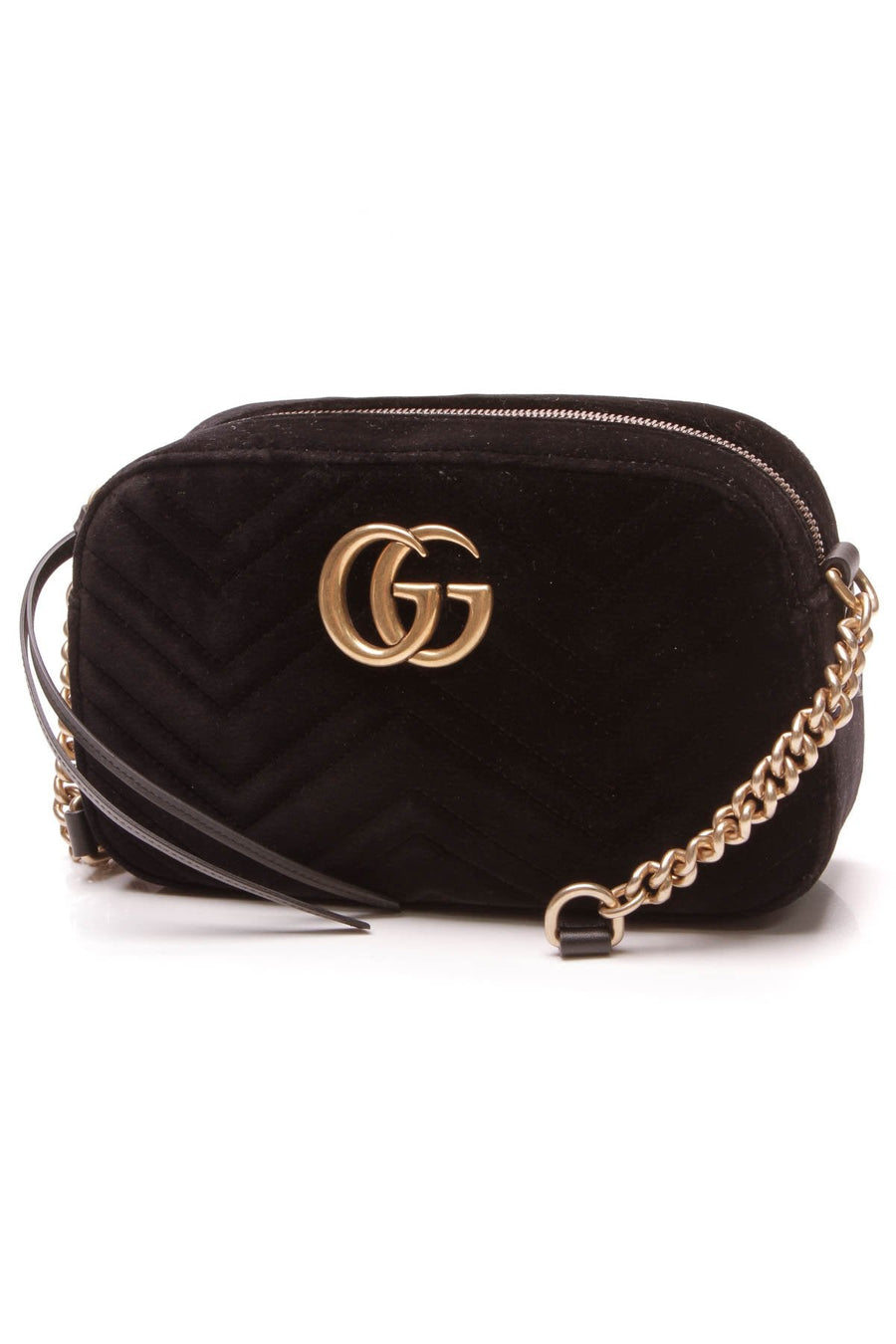 Marmont Small Shoulder Bag - Black Velvet