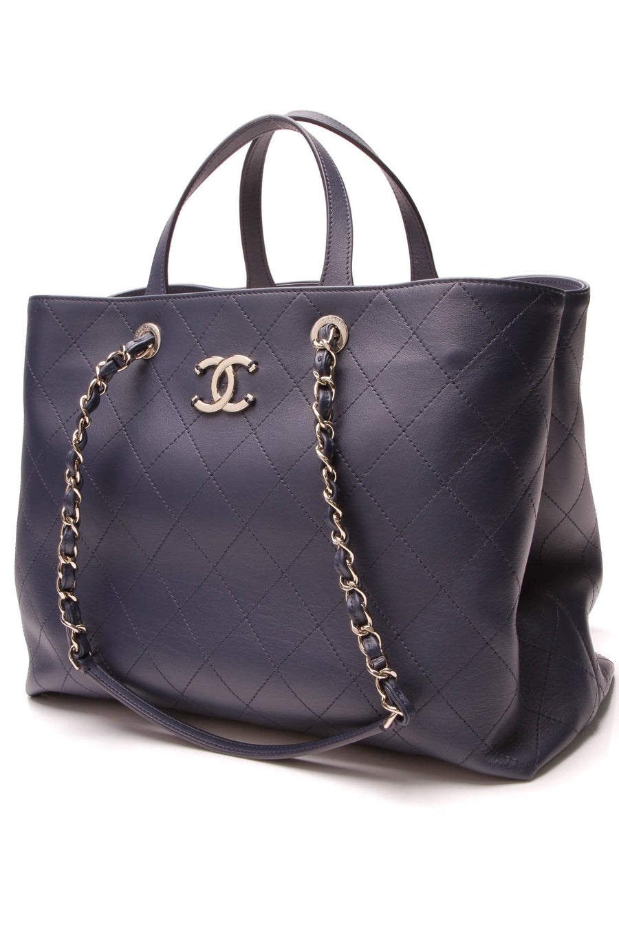 Large Shopping Tote Bag - Navy