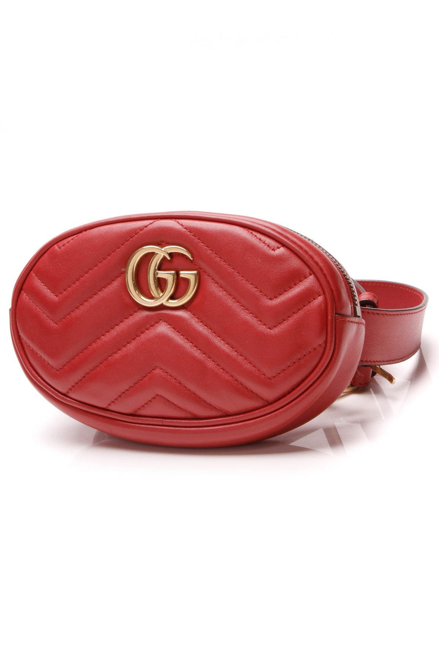 GG Marmont Belt Bag - Hibiscus Red