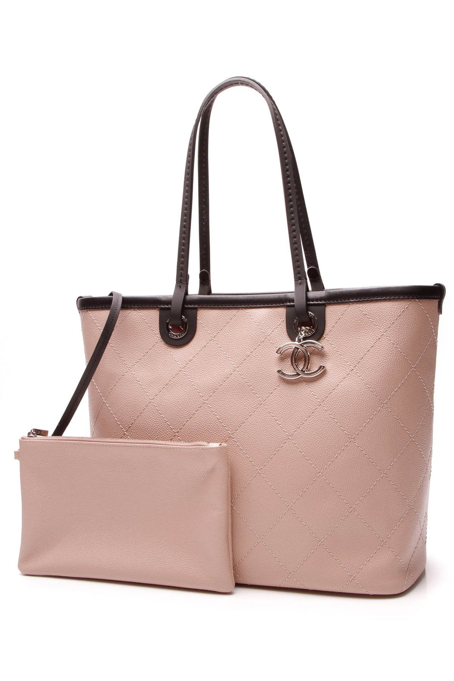 Shopping Fever Tote Bag - Nude