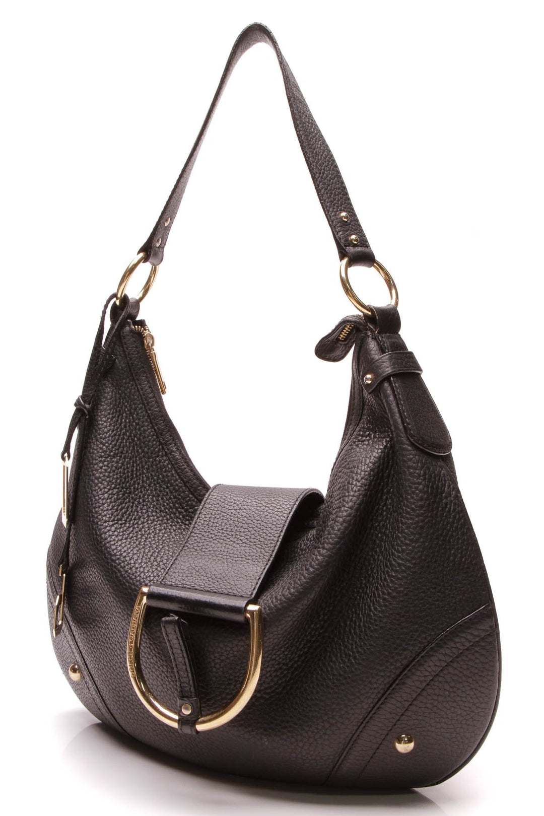 D-Ring Hobo Bag - Black