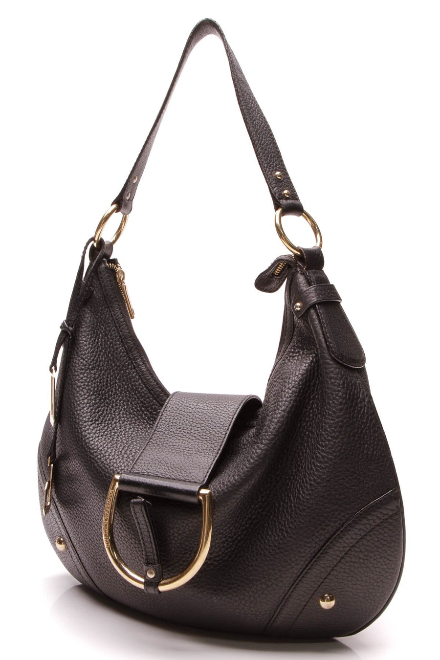 D-Ring Hobo Bag - Black