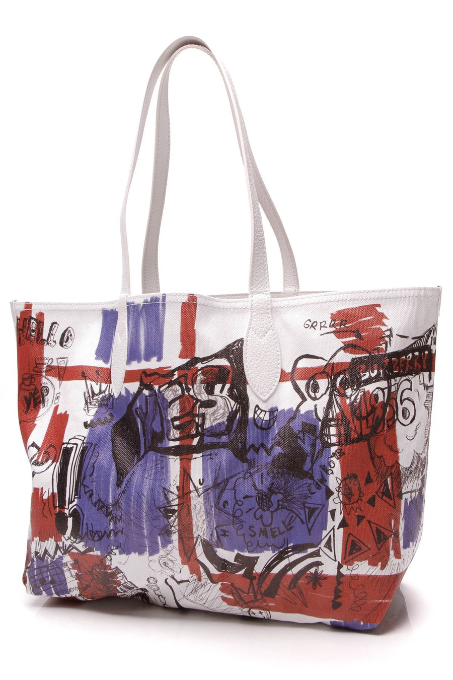 Doodle Reversible Tote Bag - Multicolor