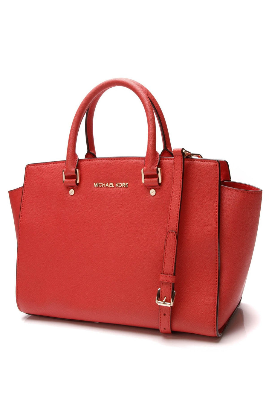 Selma Large Satchel Bag - Red