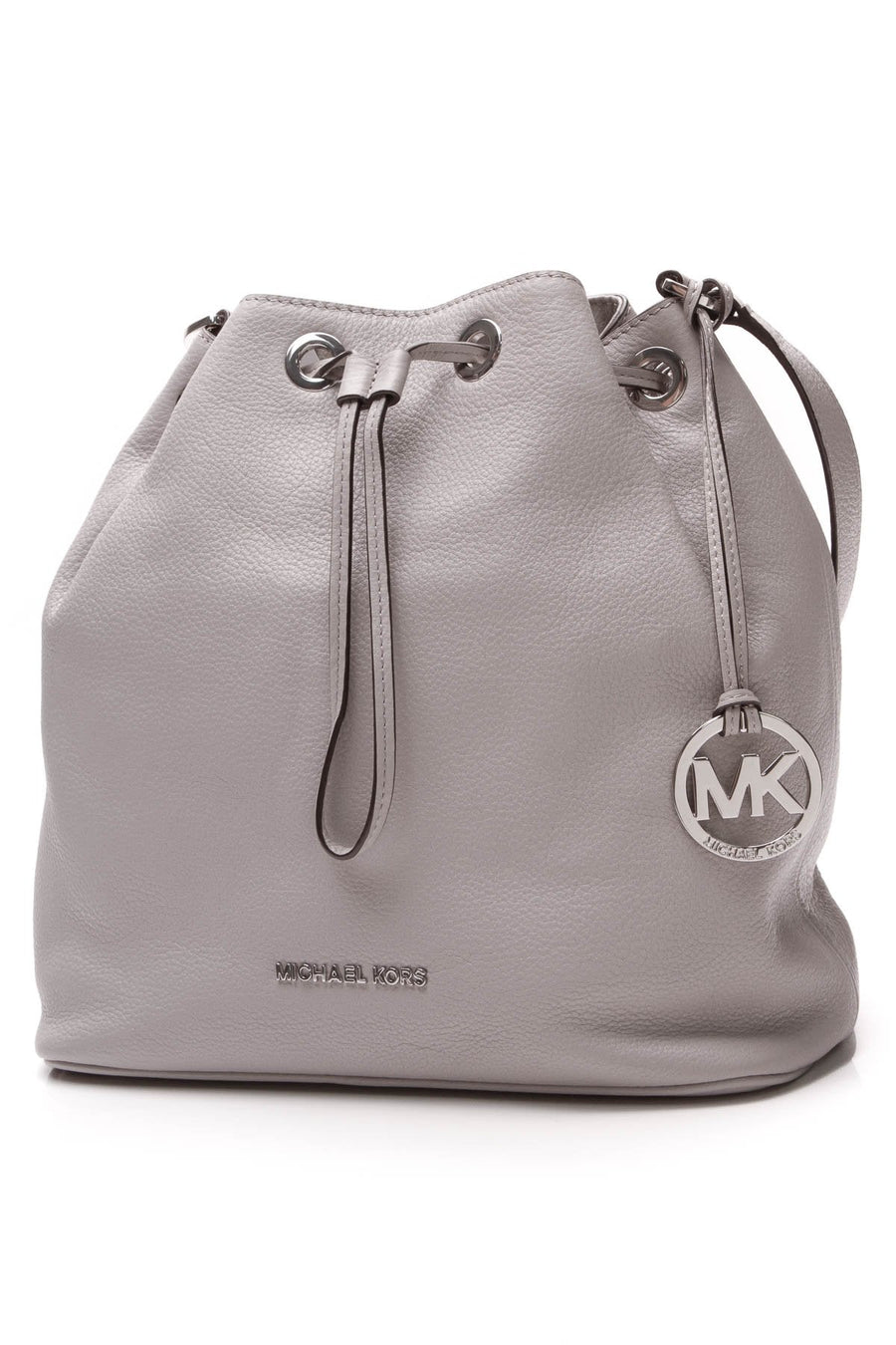 Jules Drawstring Shoulder Bag - Pearl Gray