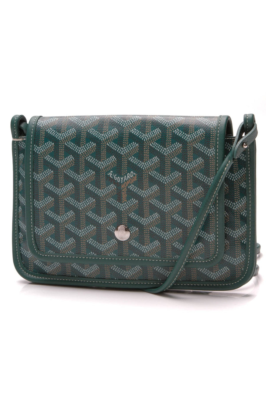 Plumet Crossbody Wallet Bag - Green Goyardine
