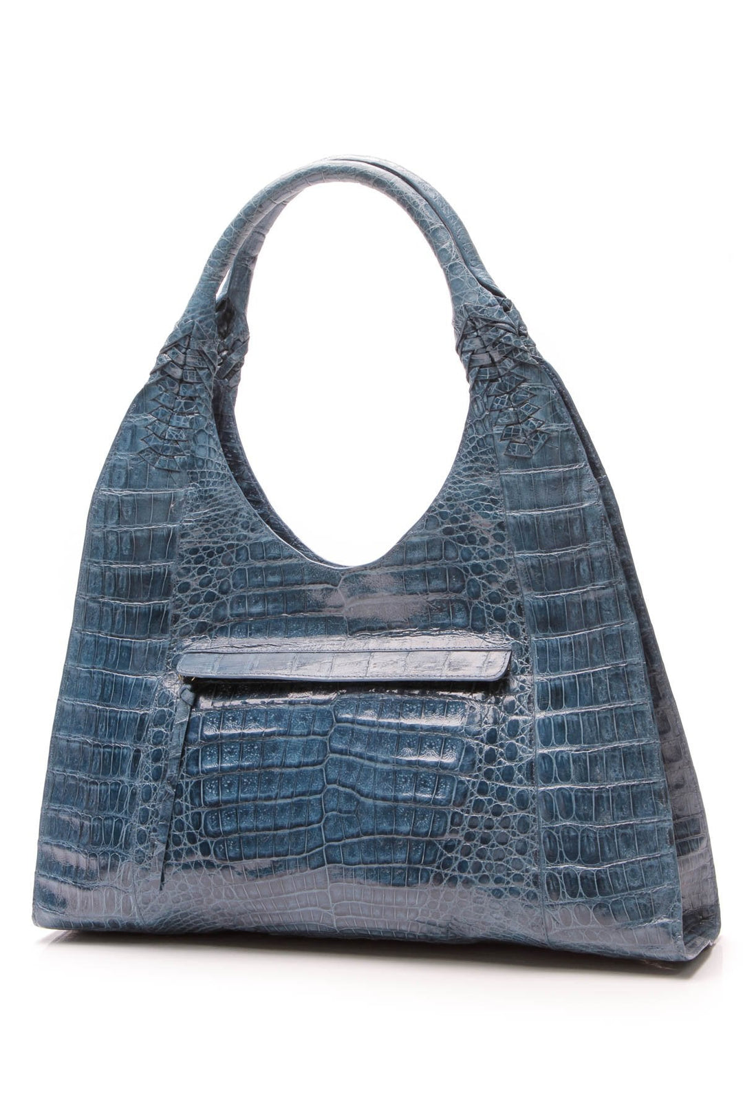 Crocodile Hobo Bag - Blue