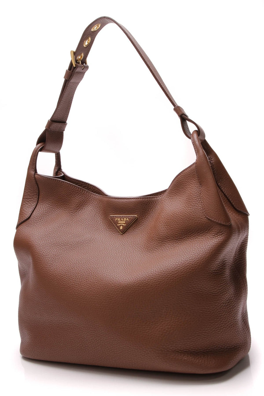 Daino Vitello Hobo Bag - Brown