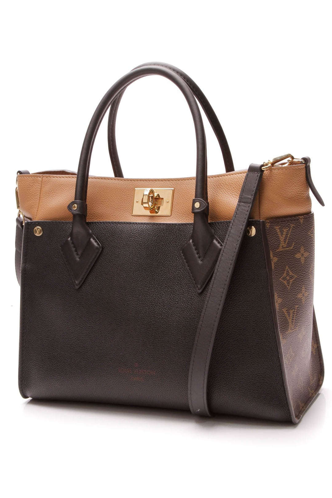 On My Side Tote Bag - Black/Monogram
