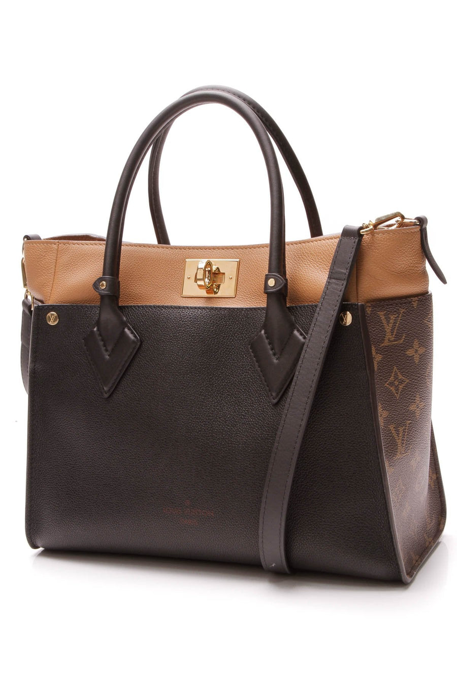 On My Side Tote Bag - Black/Monogram