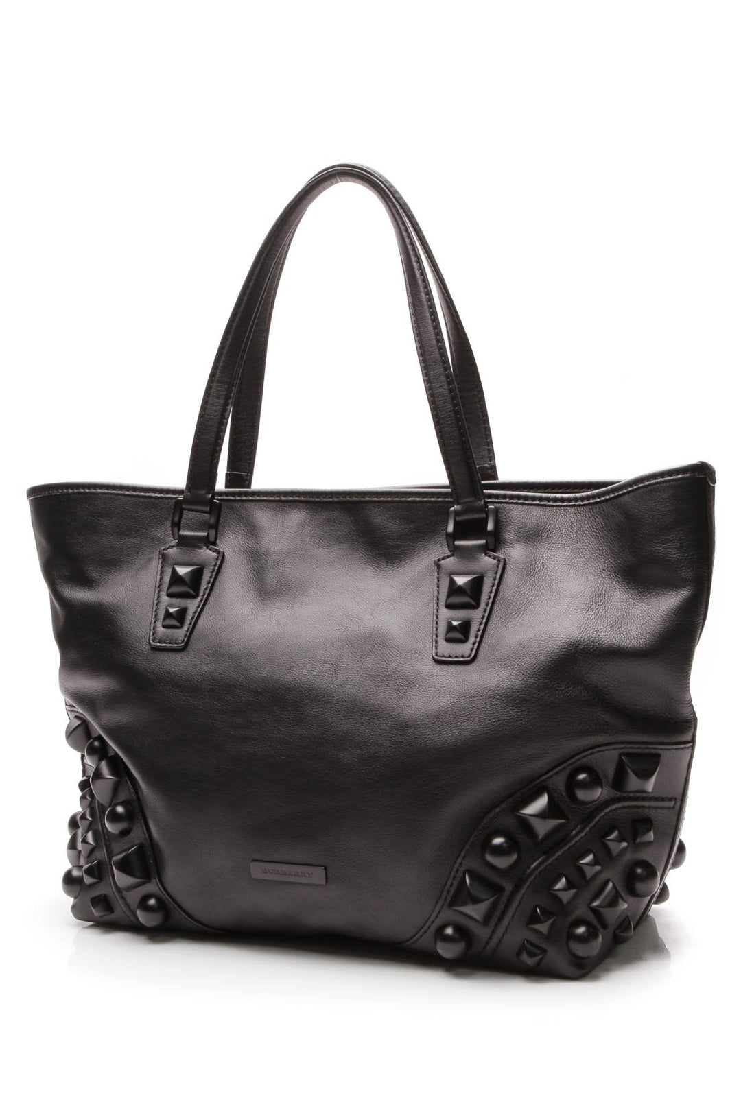 Nickie Mega Stud Tote Bag - Black