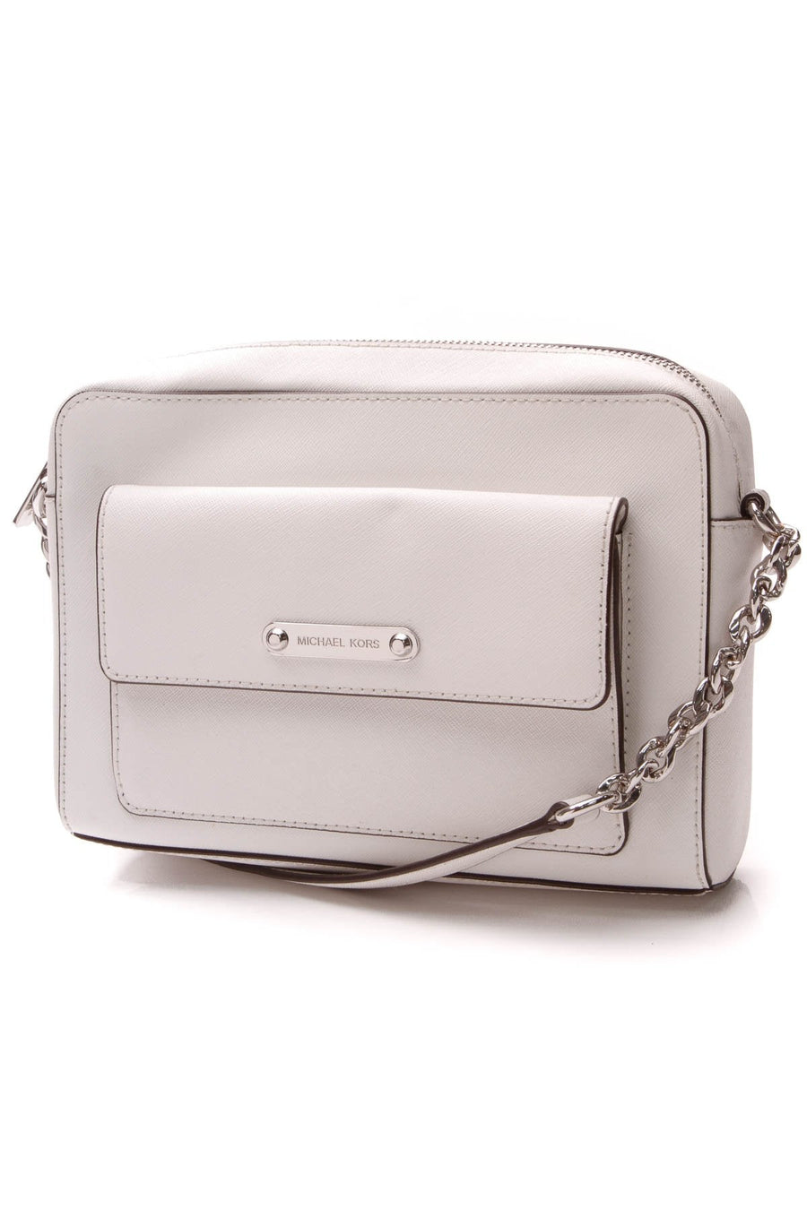 Georgia Medium Messenger Bag - Optic White