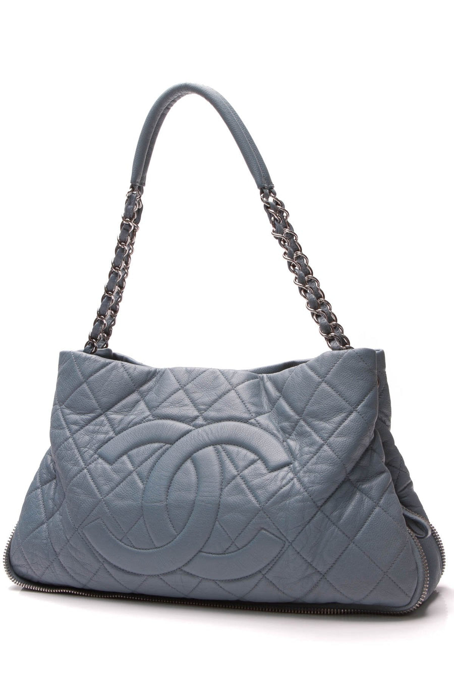 Timeless Expandable Shoulder Bag - Blue Caviar