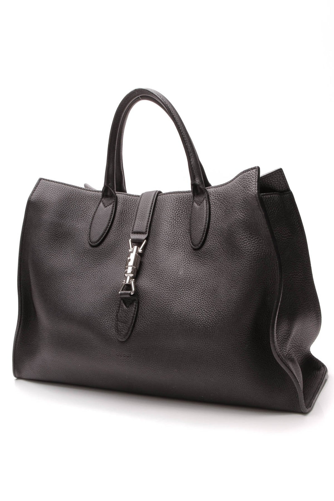 Jackie Large Top Handle Bag  - Black