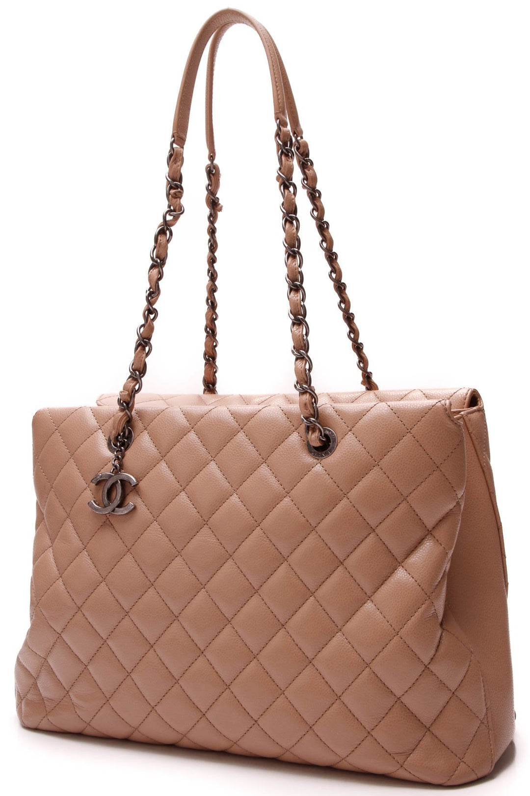 City Large Shopping Tote Bag - Nude Caviar
