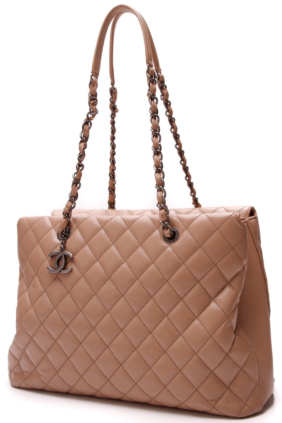 City Large Shopping Tote Bag - Nude Caviar