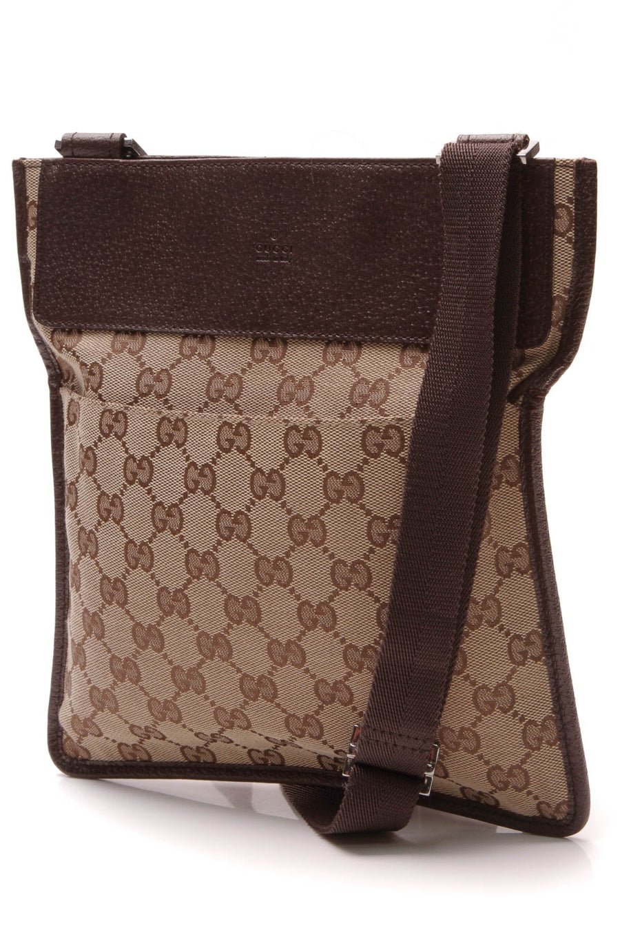 Flat Messenger Bag - Signature Canvas