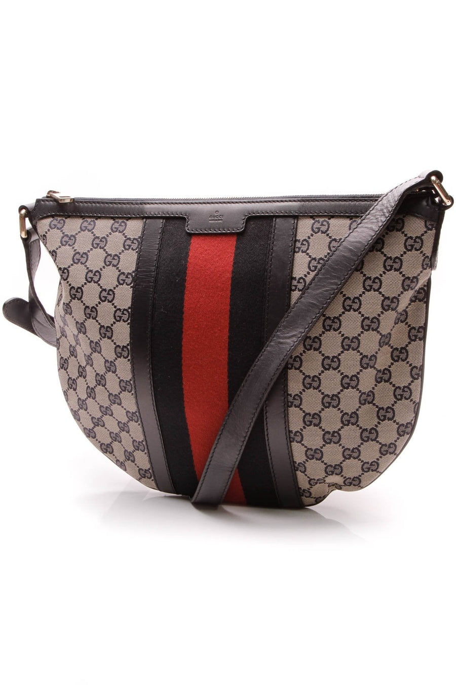 Web Messenger Bag - Navy Signature Canvas