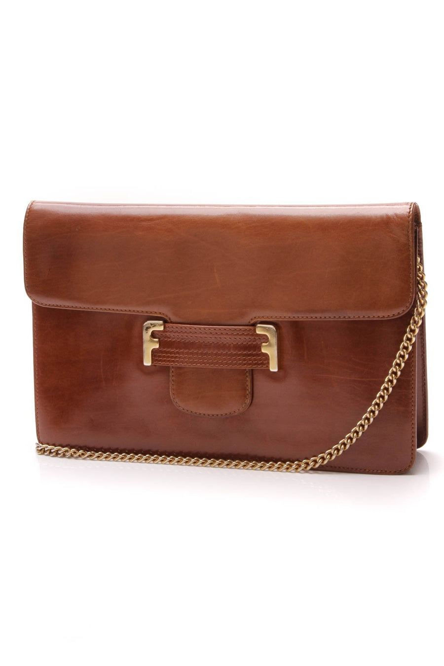 Vintage Flap Bag - Brown