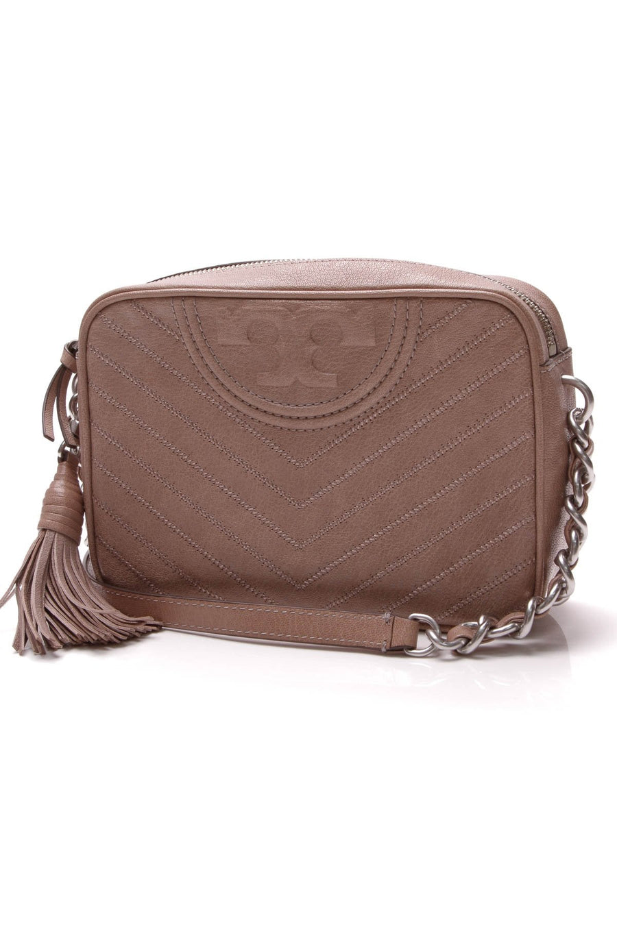 Fleming Chevron Camera Bag - Taupe