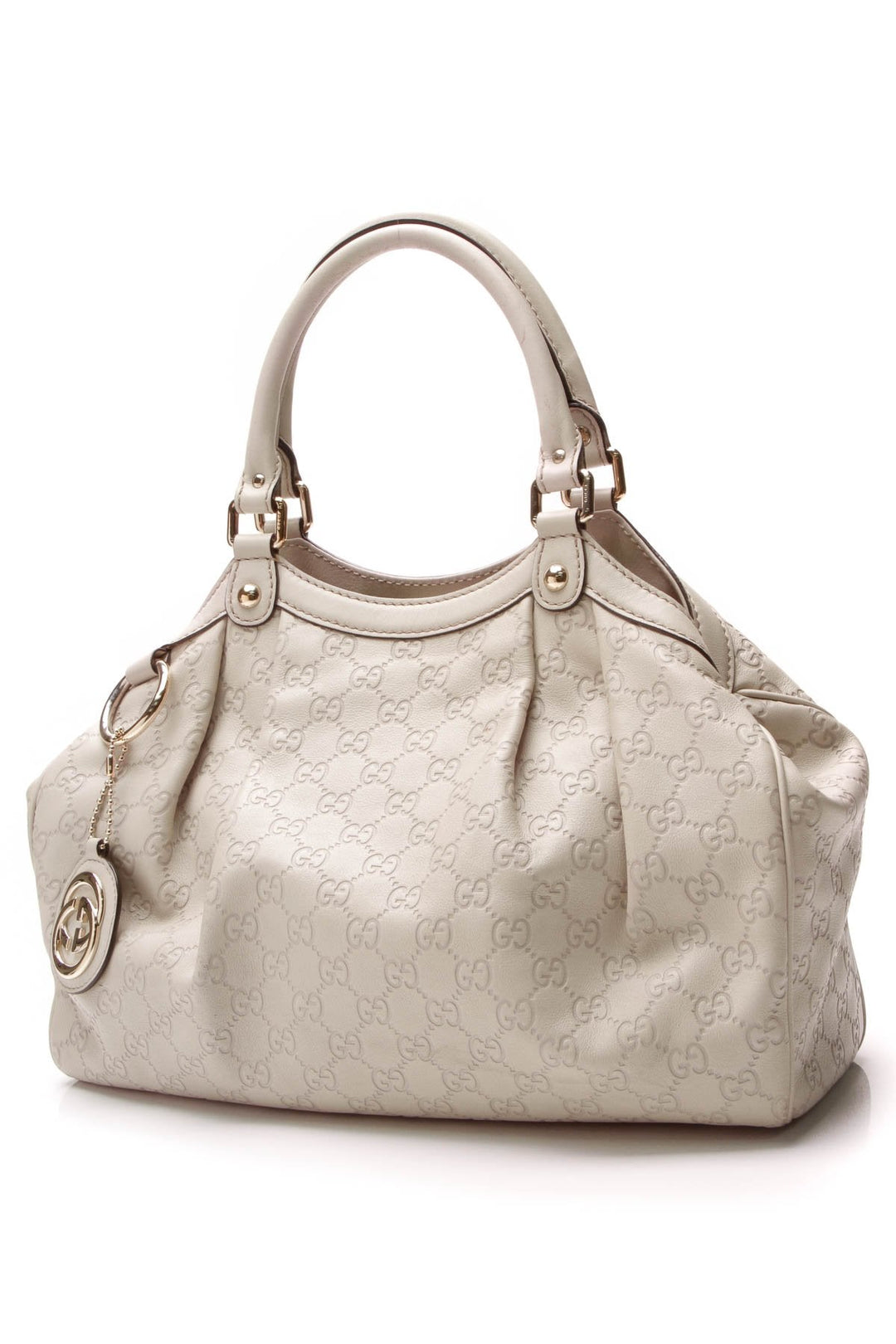 Medium Sukey Bag - Ivory Guccissima