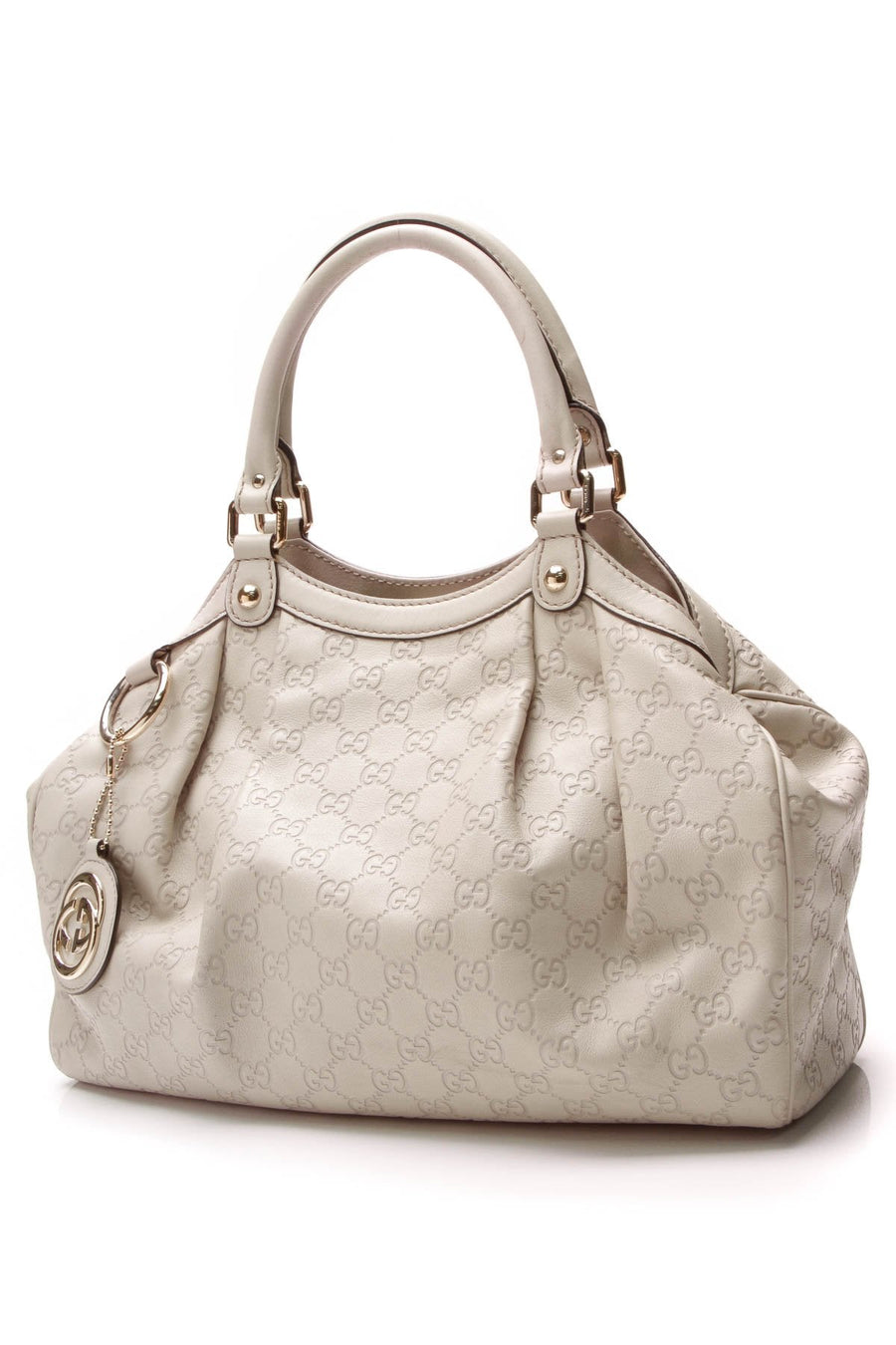 Medium Sukey Bag - Ivory Guccissima