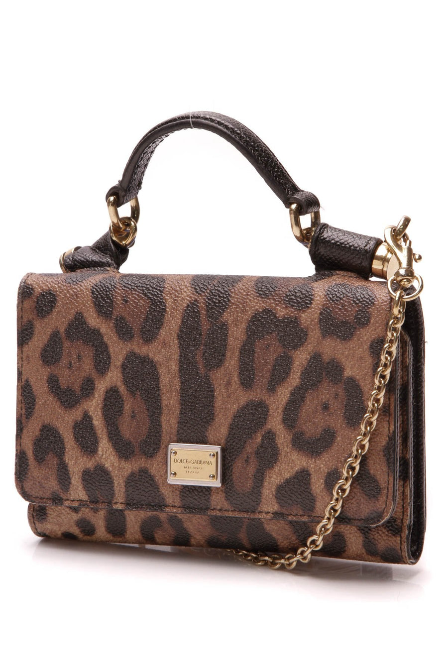 Miss Sicily Wallet on a Chain Bag - Leopard Print