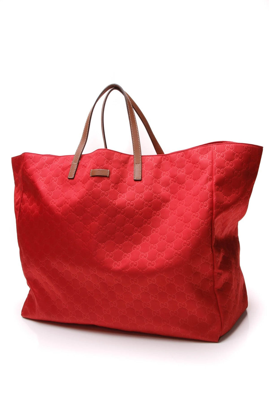 Guccissima Large Tote Bag - Red Nylon