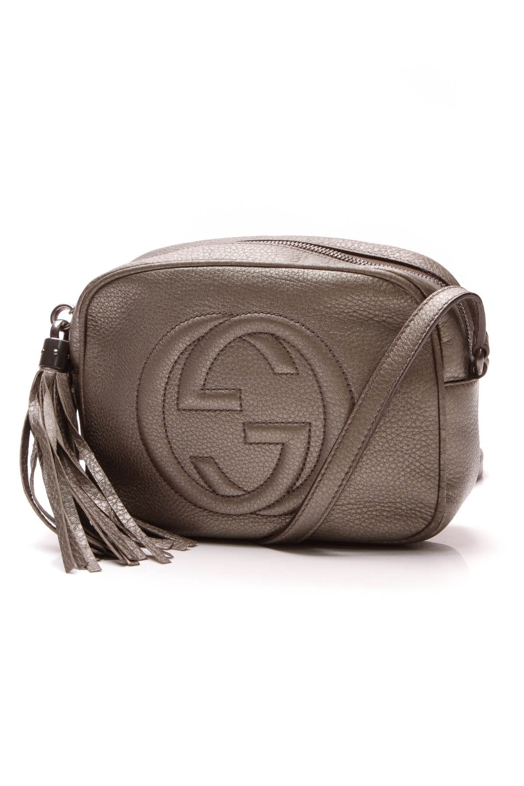 Soho Disco Crossbody Bag - Metallic Gray