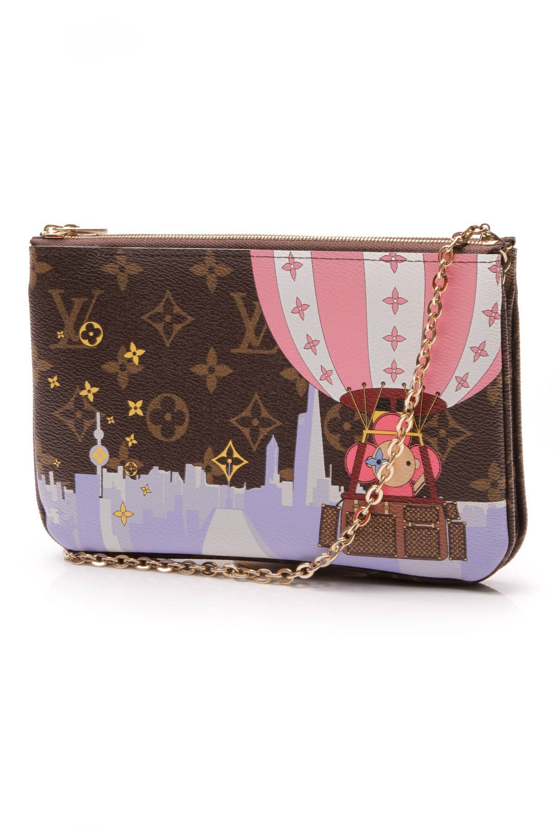 Vivienne Shanghai Double Zip Pochette Bag - Monogram