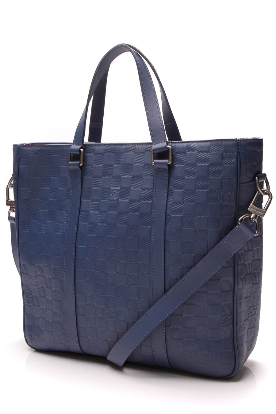 Tadao PM Zip Tote Bag - Blue Damier Infini