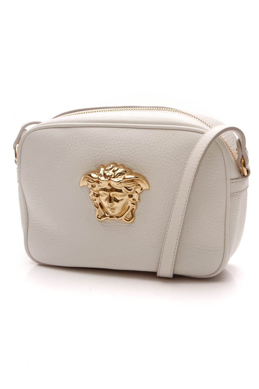 Medusa Palazzo Camera Bag - White