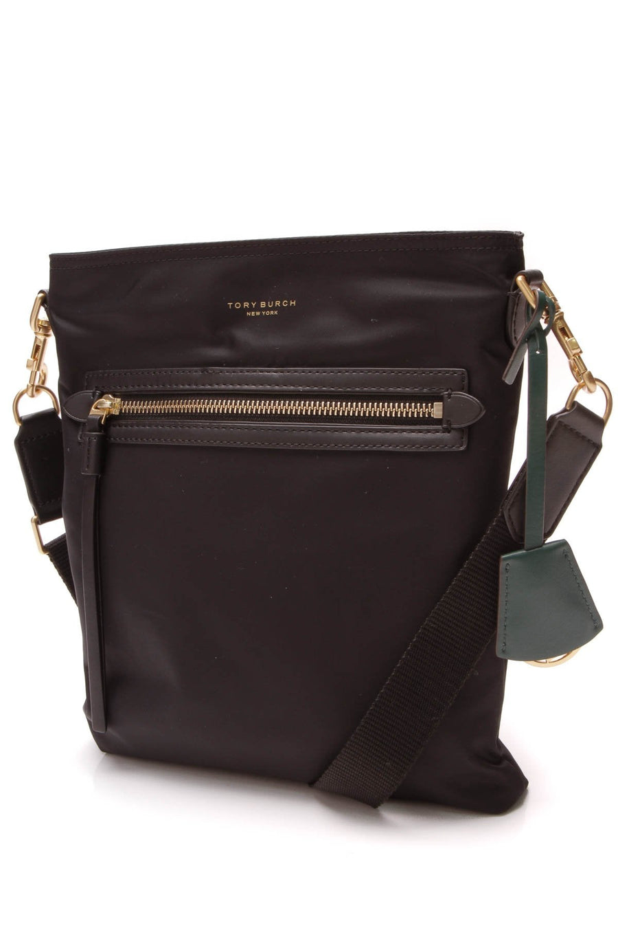 Perry Crossbody Messenger Bag - Black