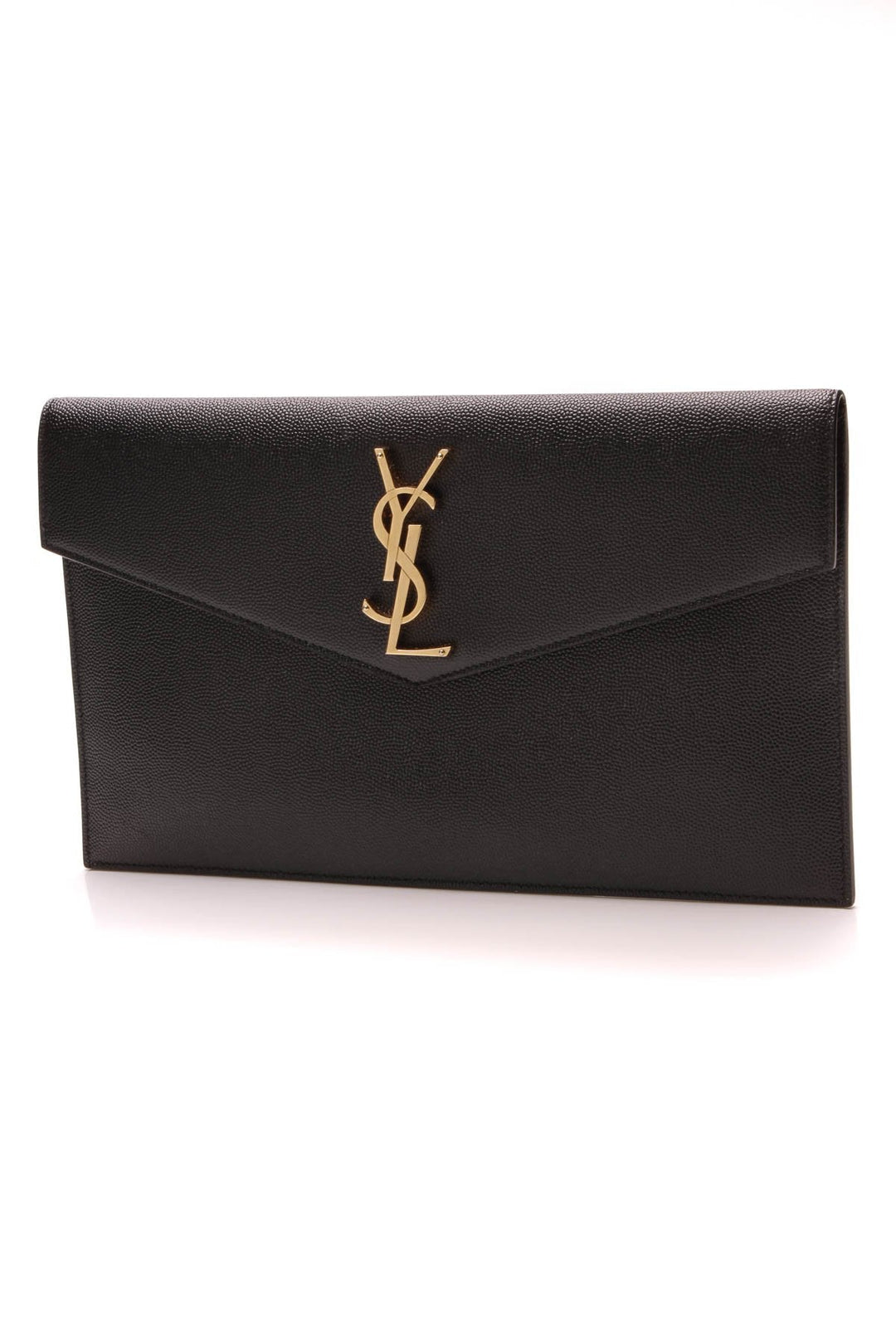 Uptown Logo Pouch Clutch - Black