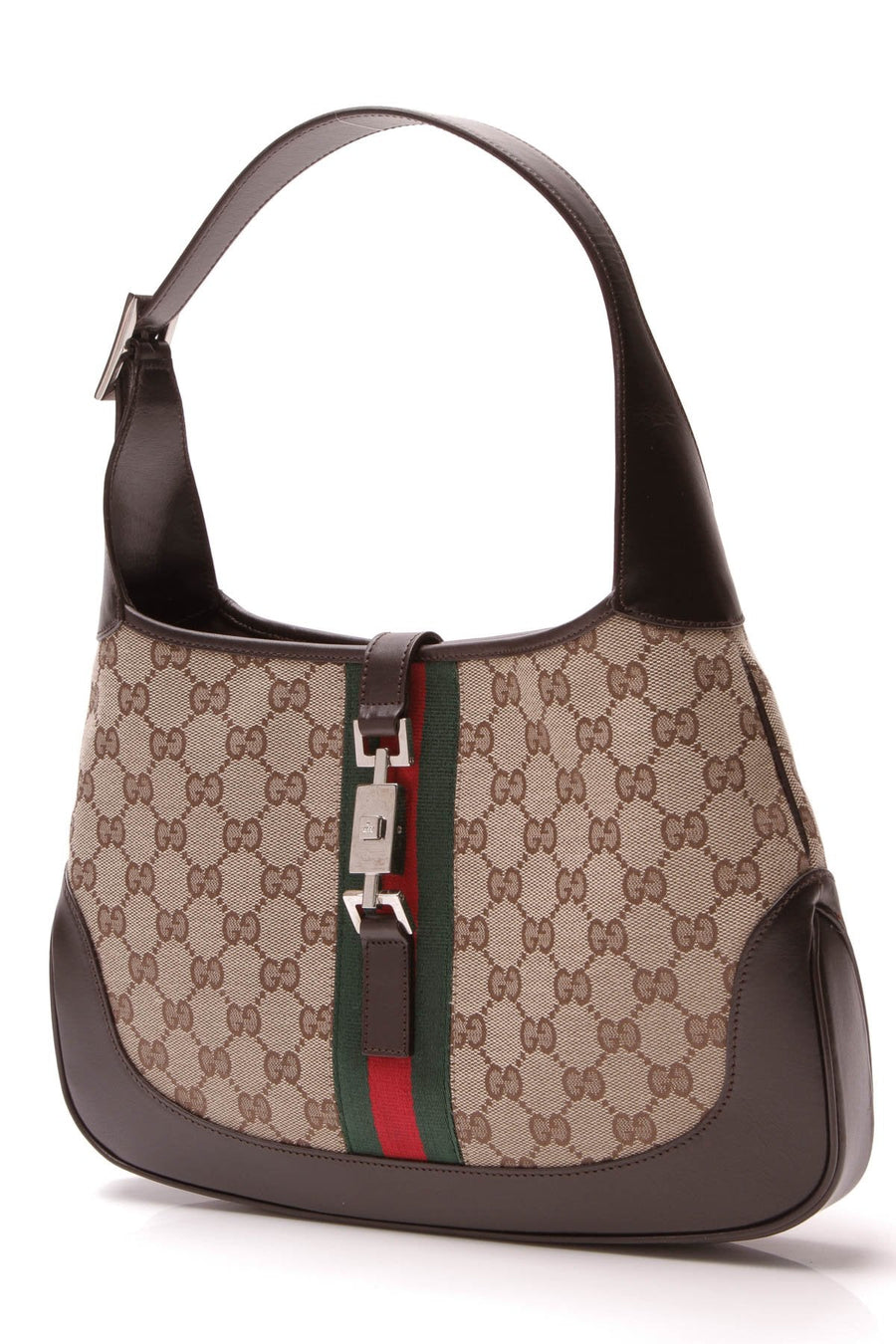 Jackie Web Hobo Bag - Signature Canvas
