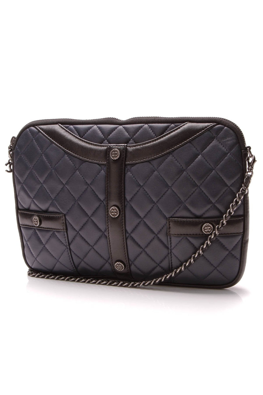 Girl Clutch Crossbody Bag - Navy/Black