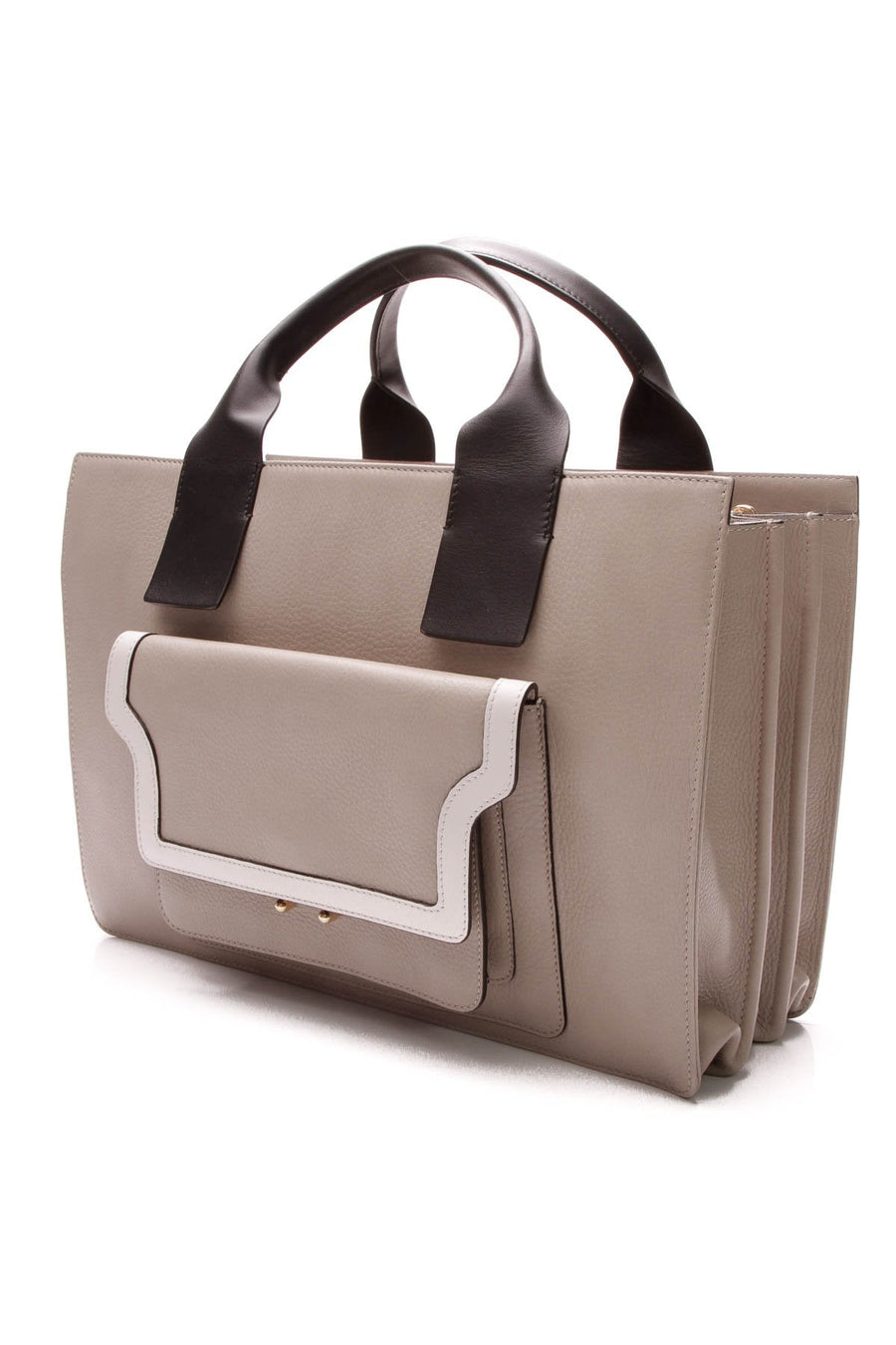 City Trunk Accordion Tote Bag - taupe