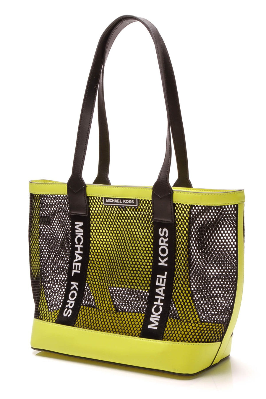 Danika Large Tote Bag - Black/Neon Yellow