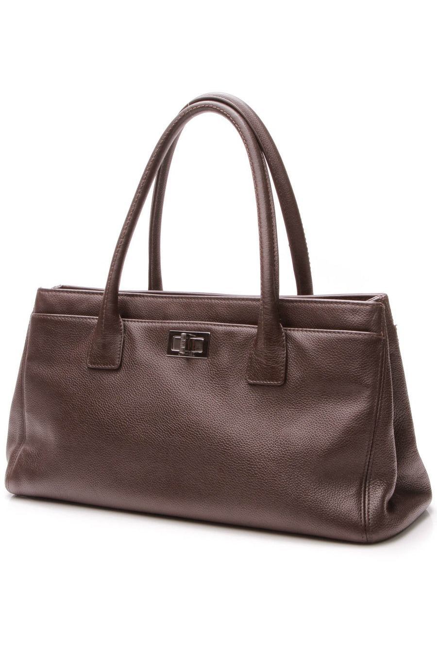 Mademoiselle Lock Cerf Tote Bag - Brown
